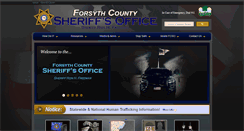 Desktop Screenshot of forsythsheriff.org